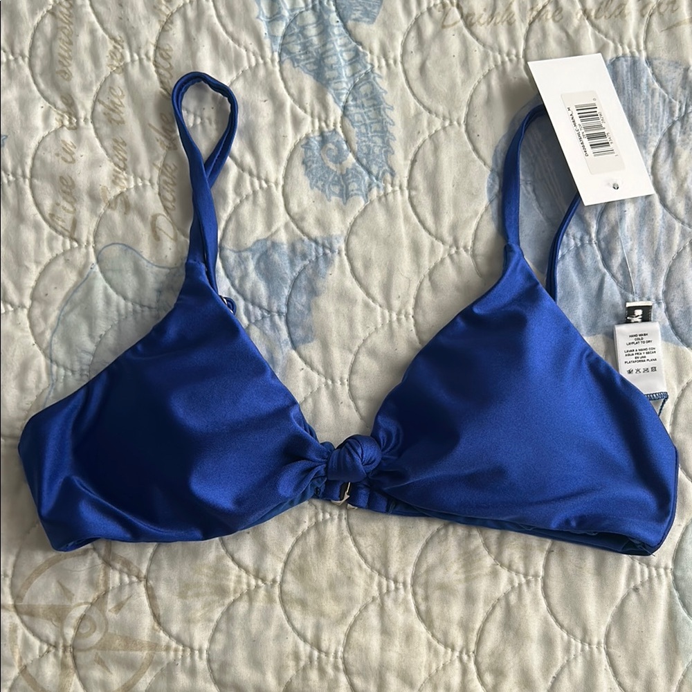 Dippin' Daisy's Zen Triangle Bikini Top - Blue Shimmer